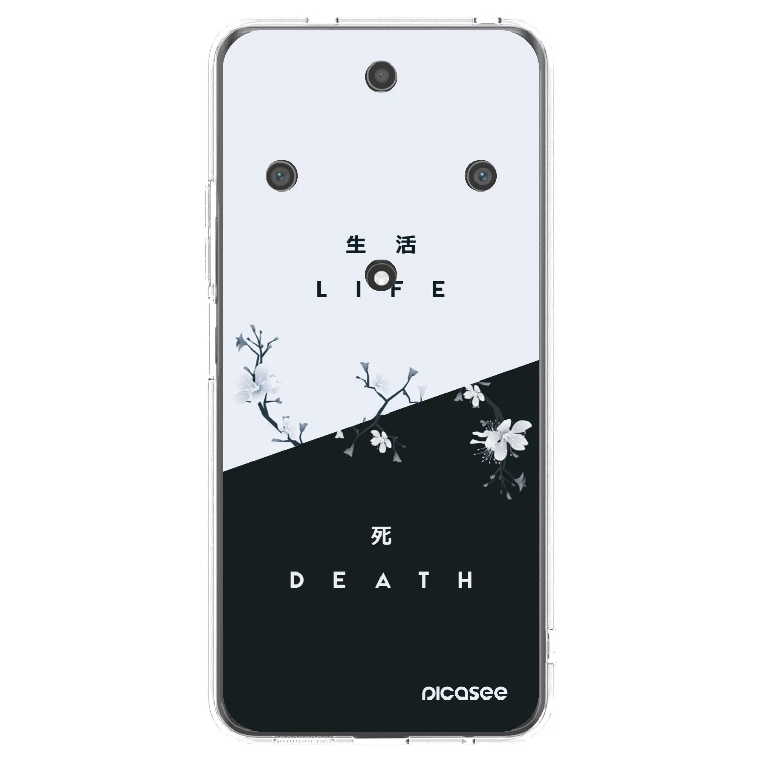 Picasee silikonowe przeźroczyste etui na Honor Magic5 Lite 5G - Life - Death