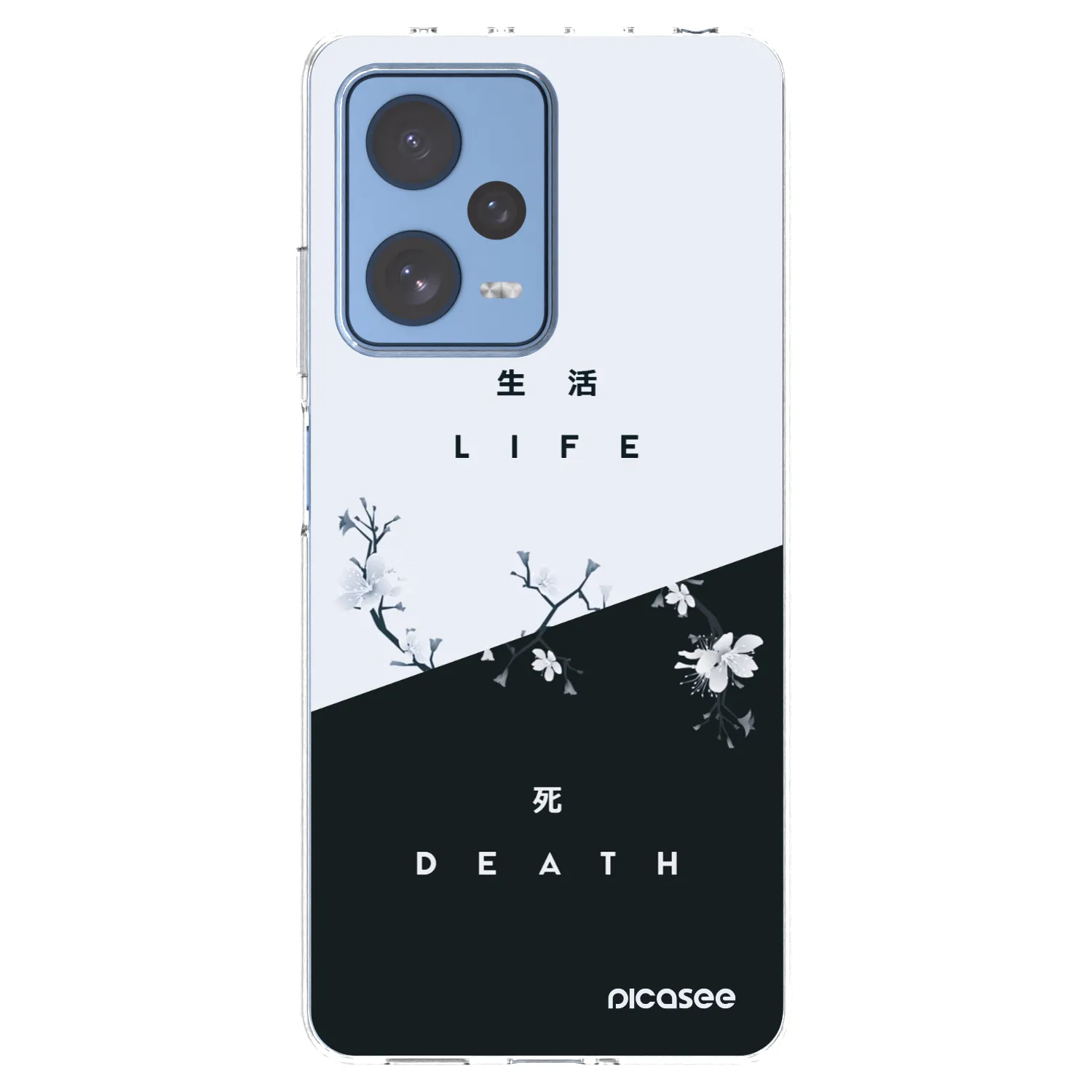 Picasee silikonowe przeźroczyste etui na Xiaomi Redmi Note 12 Pro 5G - Life - Death