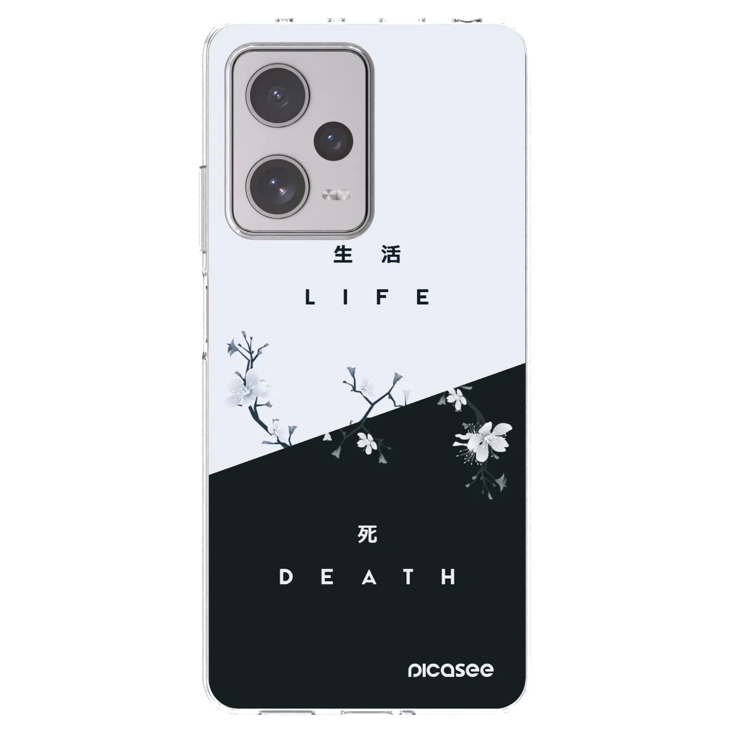 Picasee silikonowe przeźroczyste etui na Xiaomi Redmi Note 12 Pro+ 5G - Life - Death