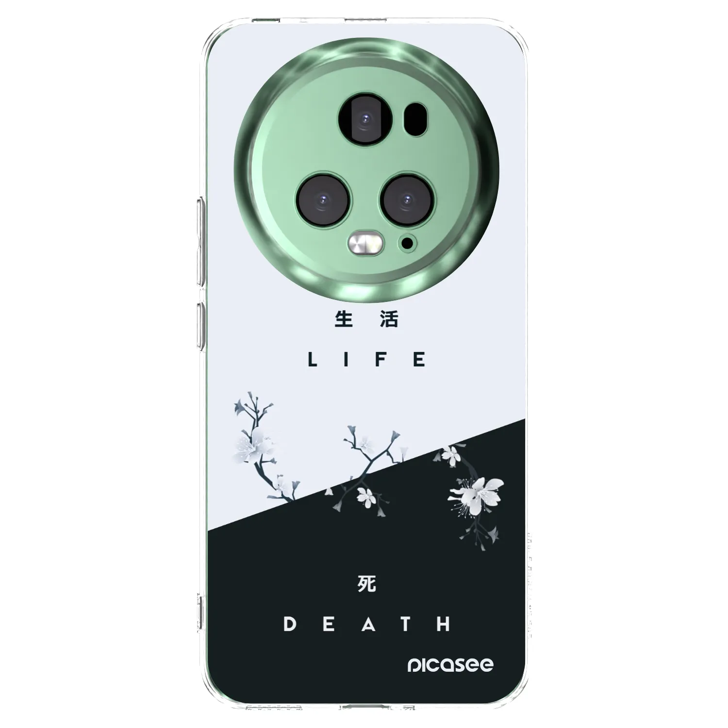 Picasee silikonowe przeźroczyste etui na Honor Magic5 Pro - Life - Death