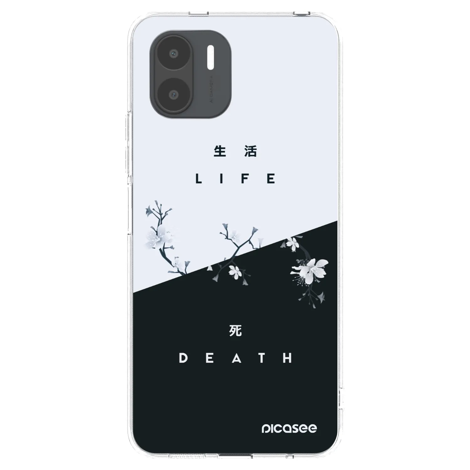 Picasee silikonowe przeźroczyste etui na Xiaomi Redmi A2 - Life - Death