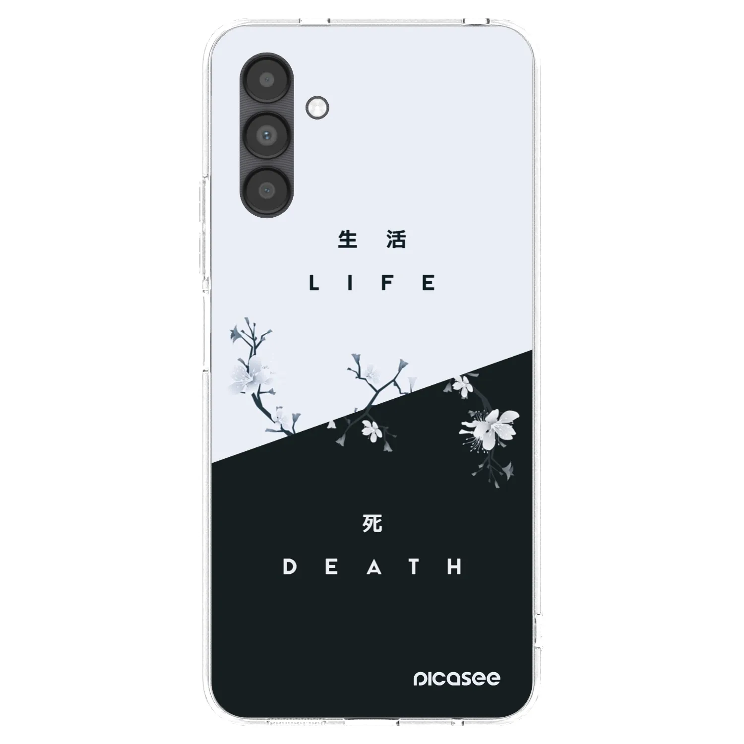 Picasee silikonowe przeźroczyste etui na Samsung Galaxy A04s A047F - Life - Death