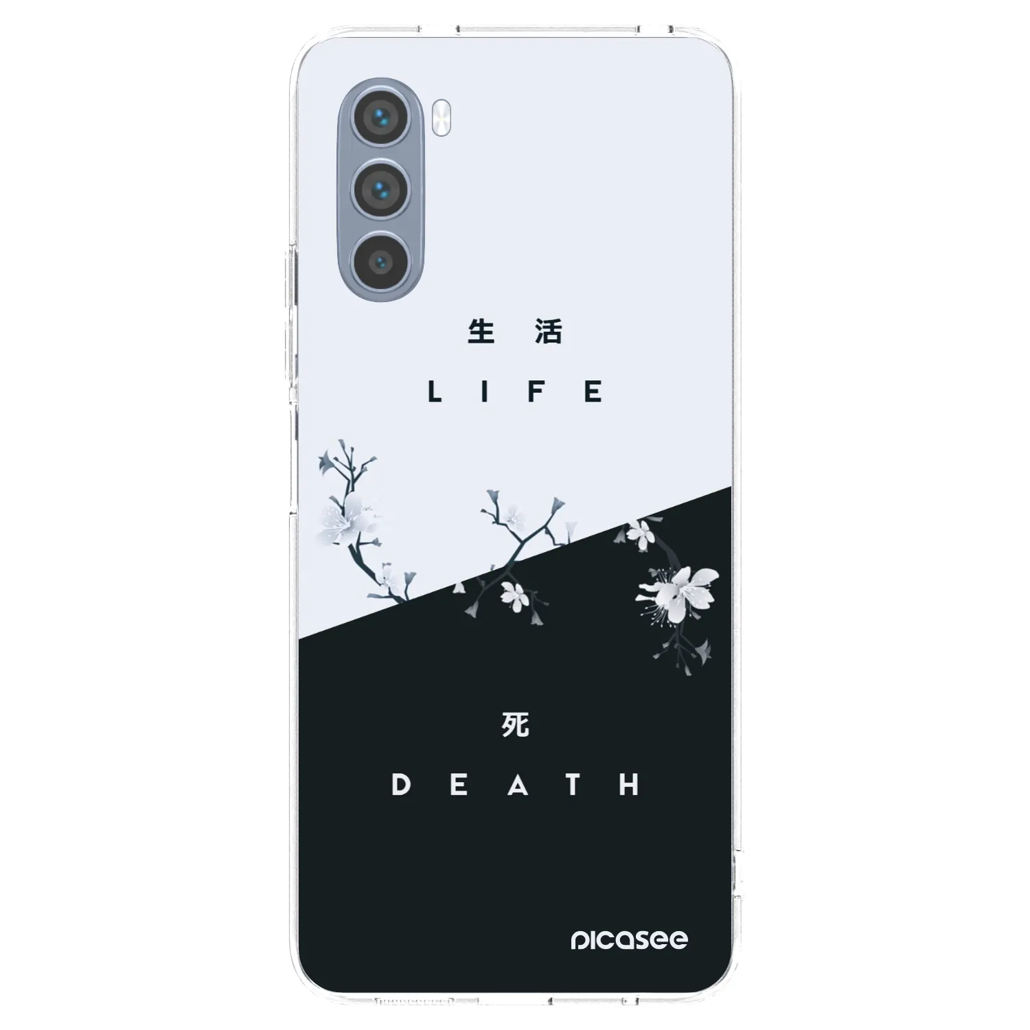 Picasee silikonowe przeźroczyste etui na Motorola Moto G62 - Life - Death
