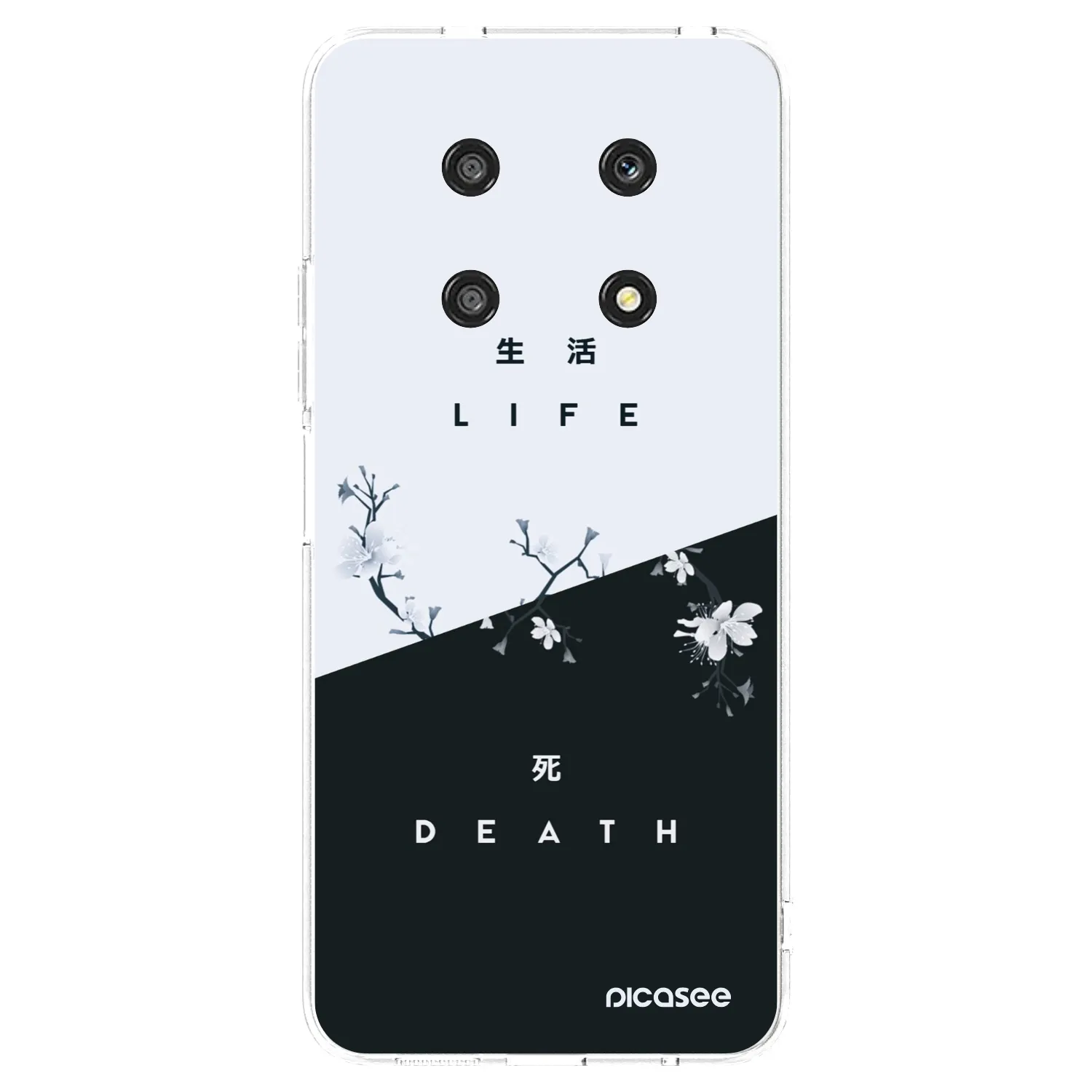 Picasee silikonowe przeźroczyste etui na Honor Magic4 Lite 5G - Life - Death