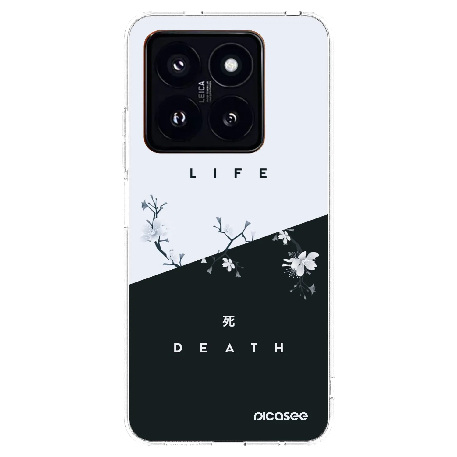 Picasee silikonowe przeźroczyste etui na Xiaomi 14 Pro - Life - Death