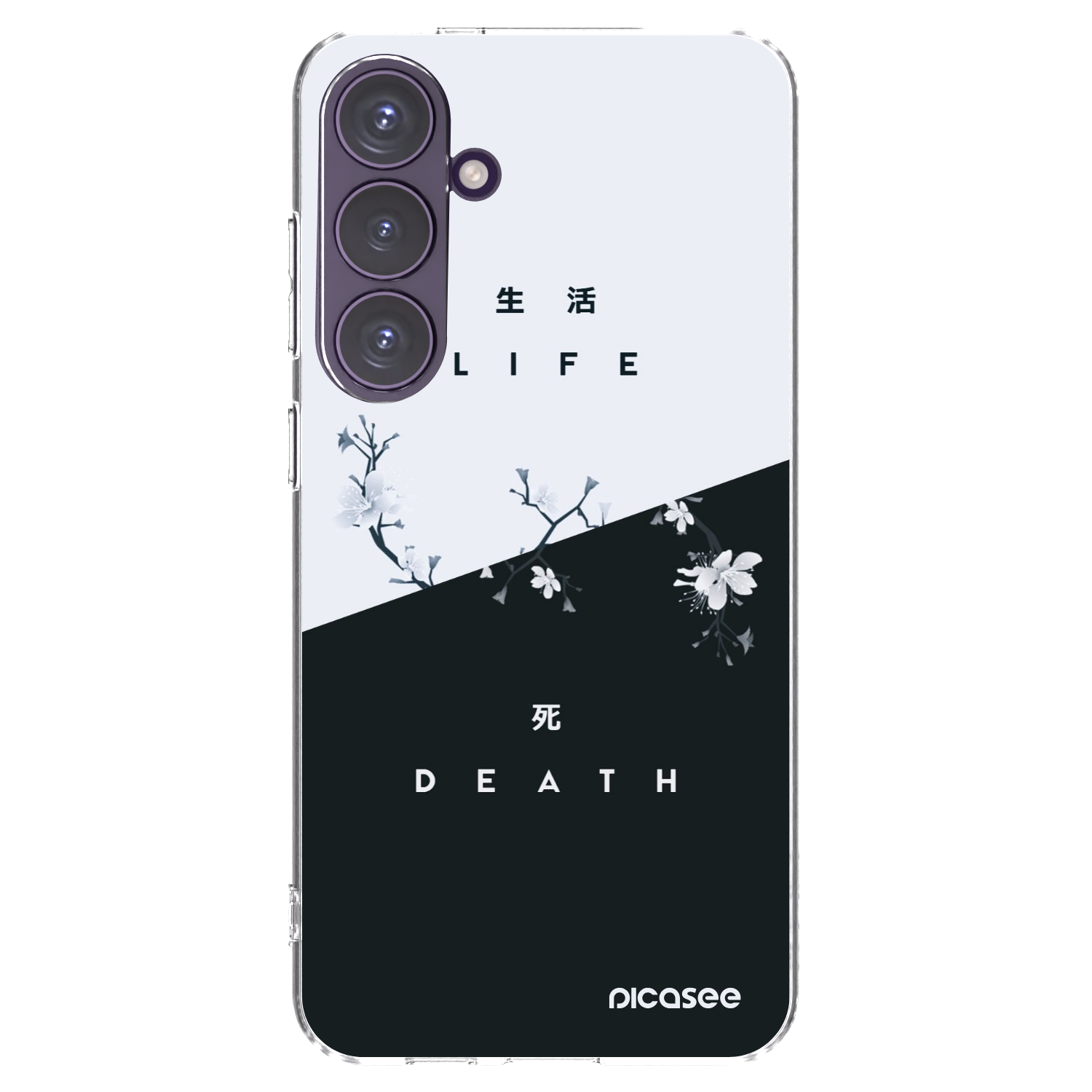 Picasee silikonowe przeźroczyste etui na Samsung Galaxy S24+ S926B 5G - Life - Death