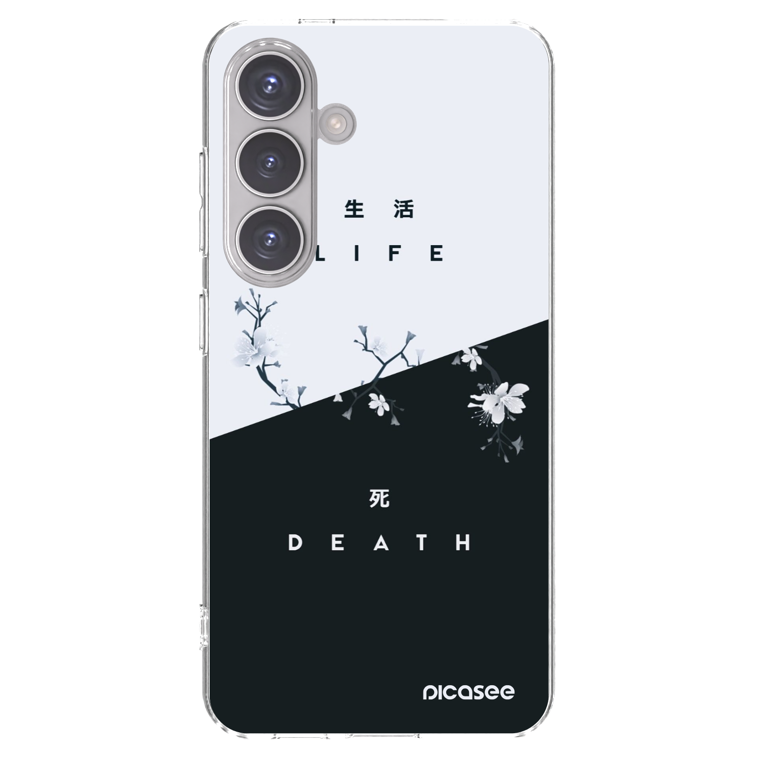 Picasee silikonowe przeźroczyste etui na Samsung Galaxy S24 S921B 5G - Life - Death