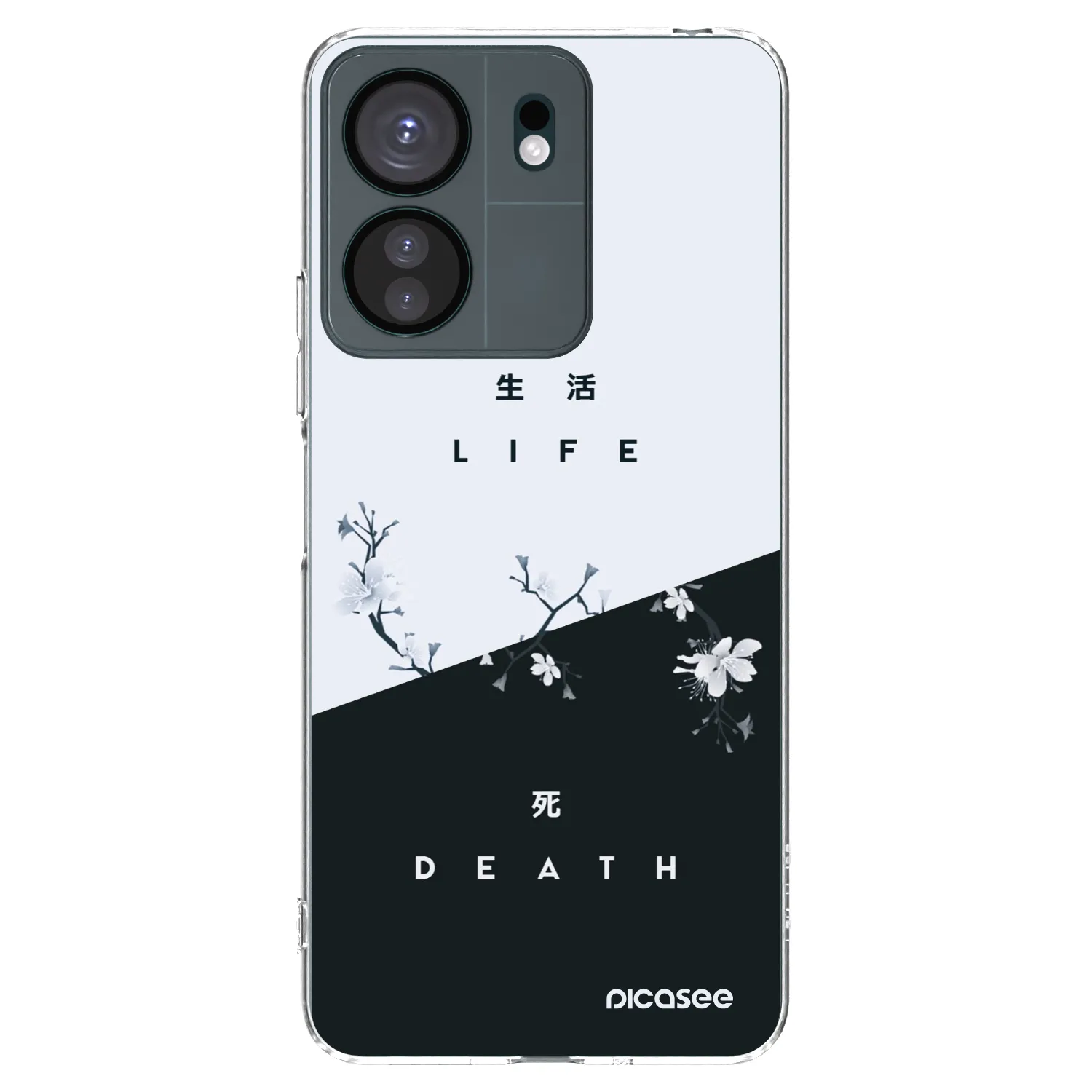 Picasee silikonowe przeźroczyste etui na Xiaomi Redmi 13C 4G - Life - Death