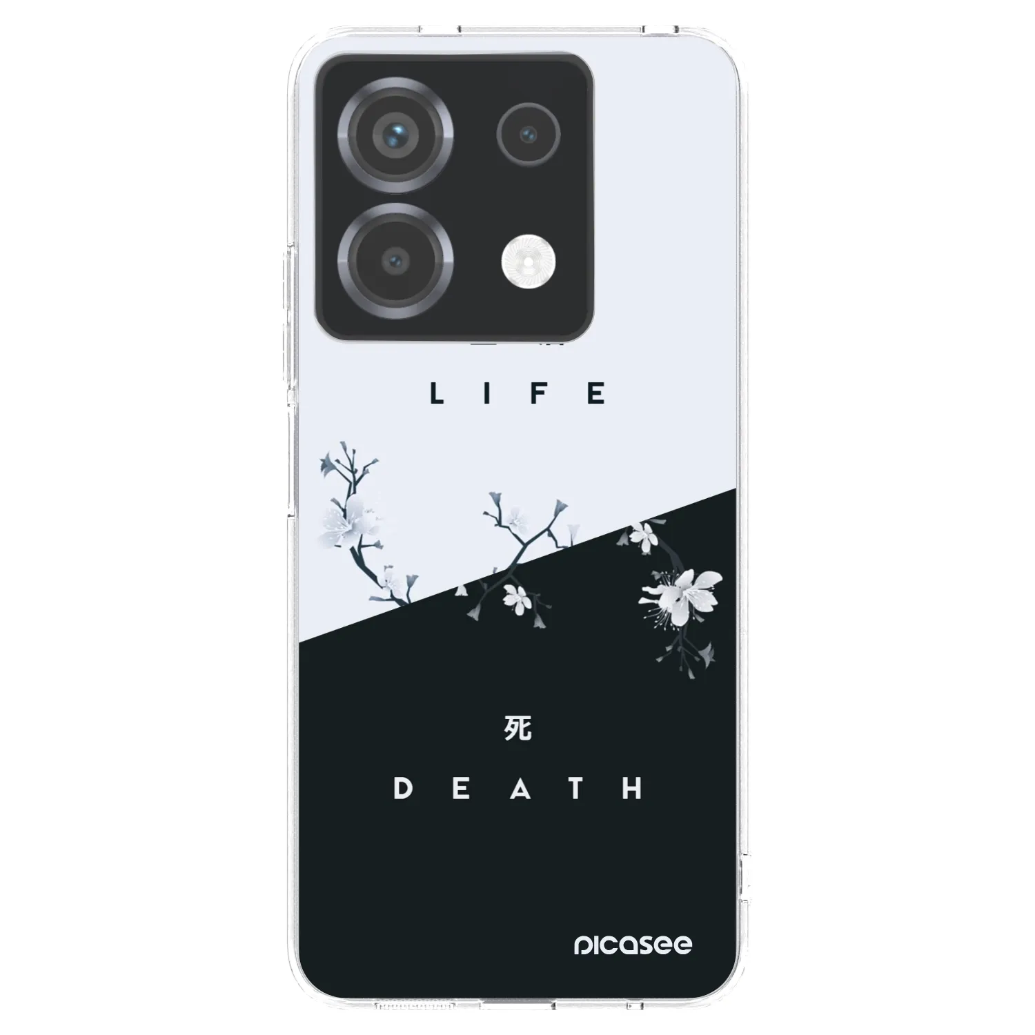 Picasee silikonowe przeźroczyste etui na Xiaomi Poco X6 - Life - Death