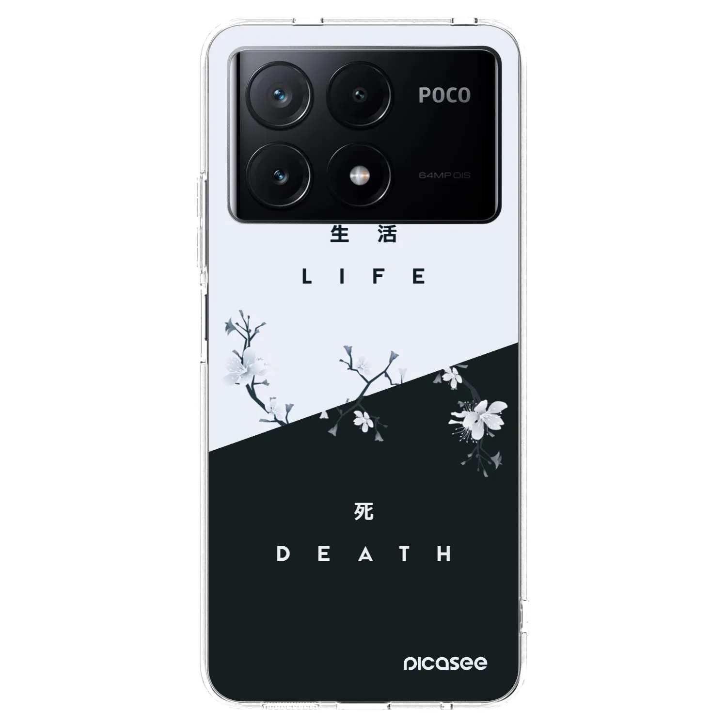 Picasee silikonowe przeźroczyste etui na Xiaomi Poco X6 Pro - Life - Death