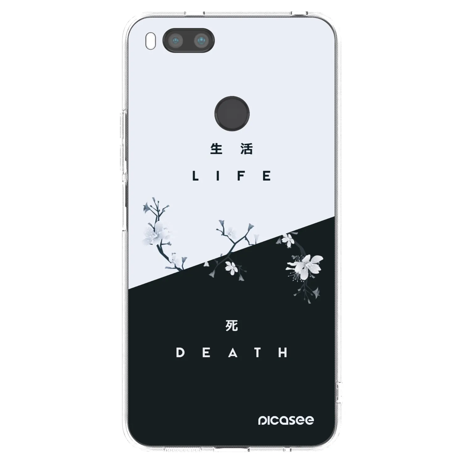 Picasee silikonowe przeźroczyste etui na Xiaomi Mi A1 Global - Life - Death