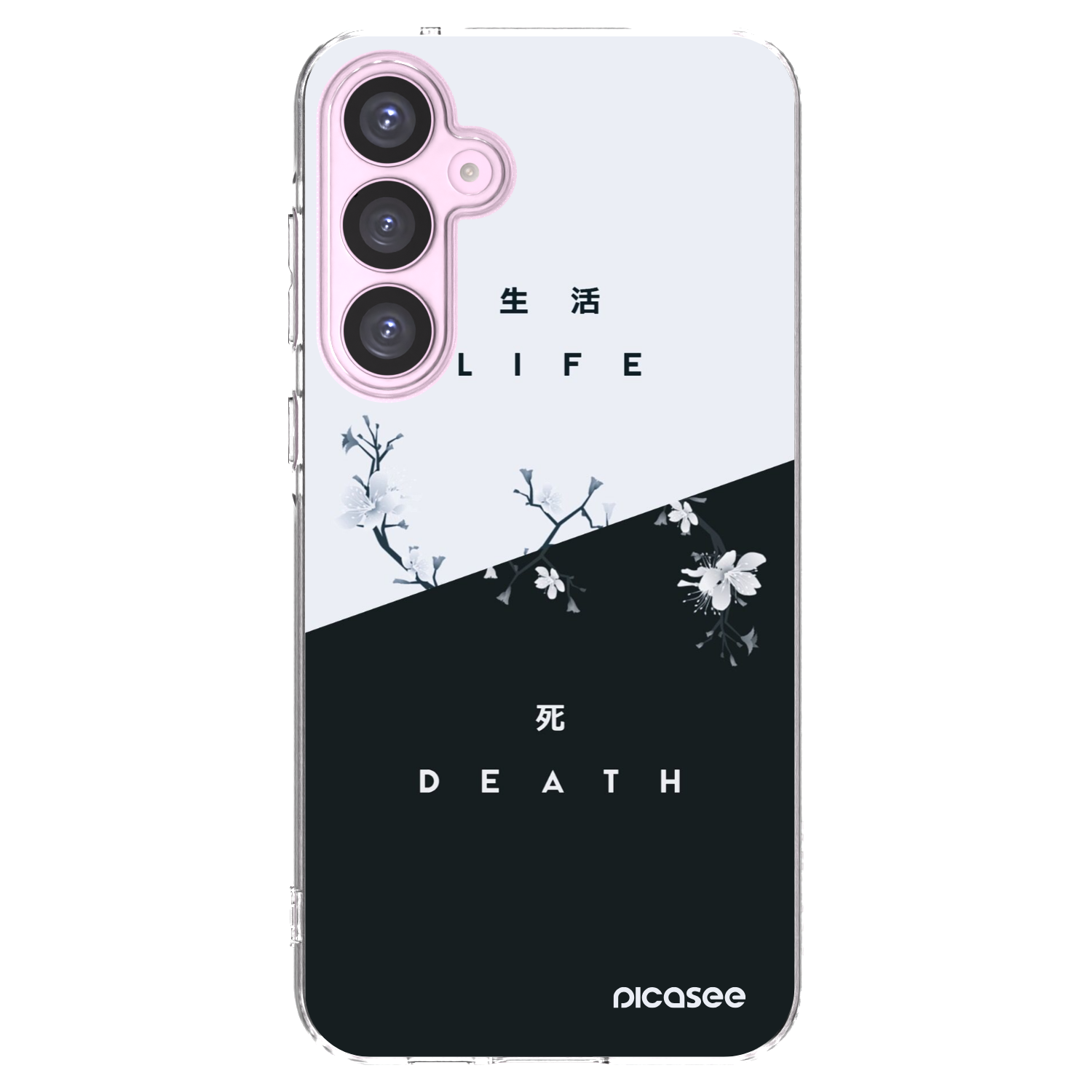 Picasee silikonowe przeźroczyste etui na Samsung Galaxy A55 5G A556B - Life - Death