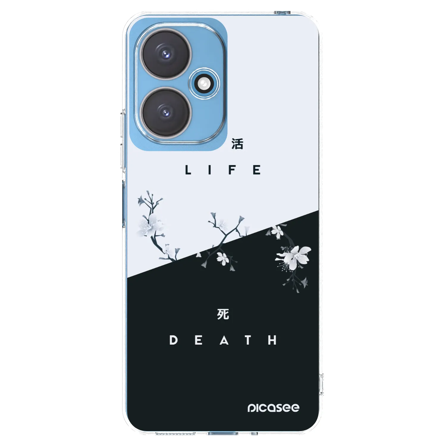 Picasee silikonowe przeźroczyste etui na Xiaomi Redmi 13C 5G - Life - Death
