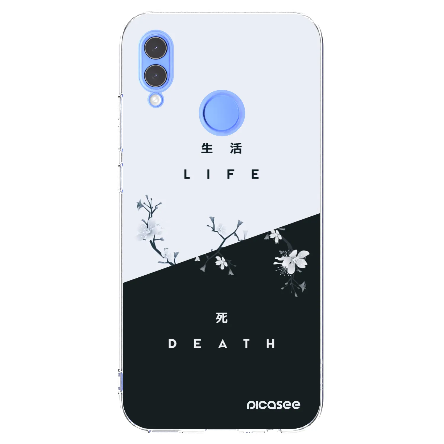Picasee silikonowe przeźroczyste etui na Honor 10 Lite - Life - Death