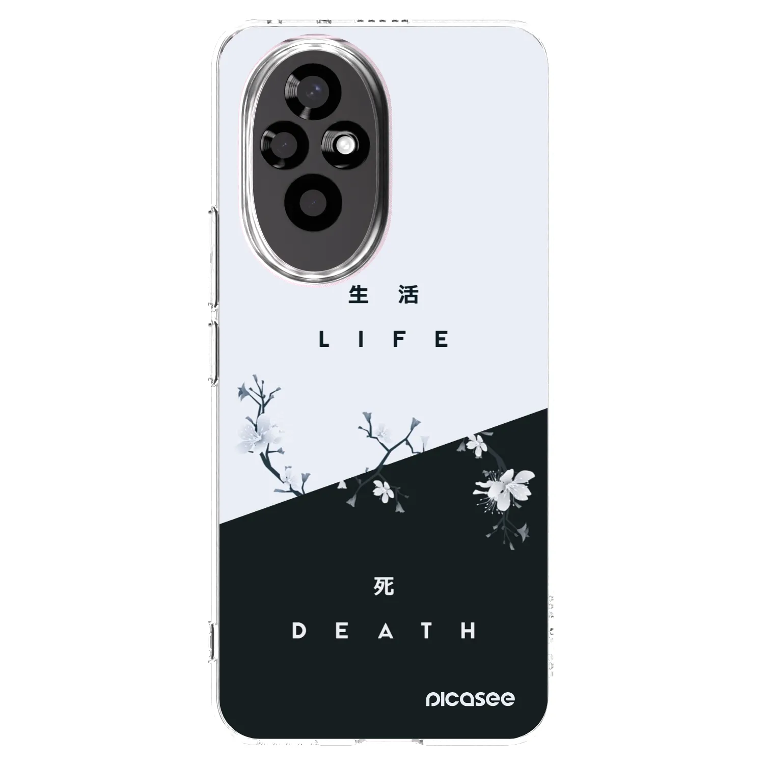Picasee silikonowe przeźroczyste etui na Honor 200 Pro 5G - Life - Death