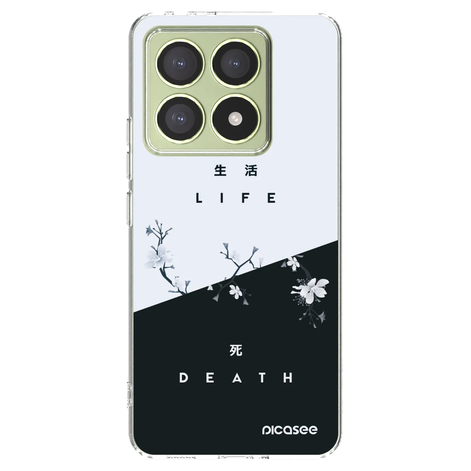 Picasee silikonowe przeźroczyste etui na Xiaomi 14T - Life - Death