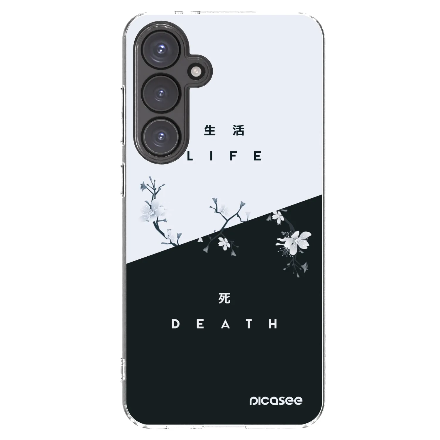 Picasee silikonowe przeźroczyste etui na Samsung Galaxy S24 FE S721B - Life - Death