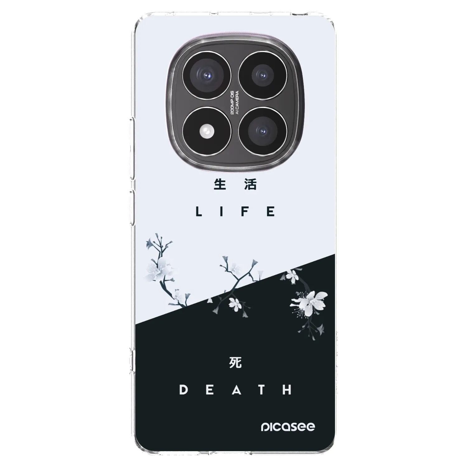 Picasee silikonowe przeźroczyste etui na Xiaomi Redmi Note 14 Pro+ 5G - Life - Death
