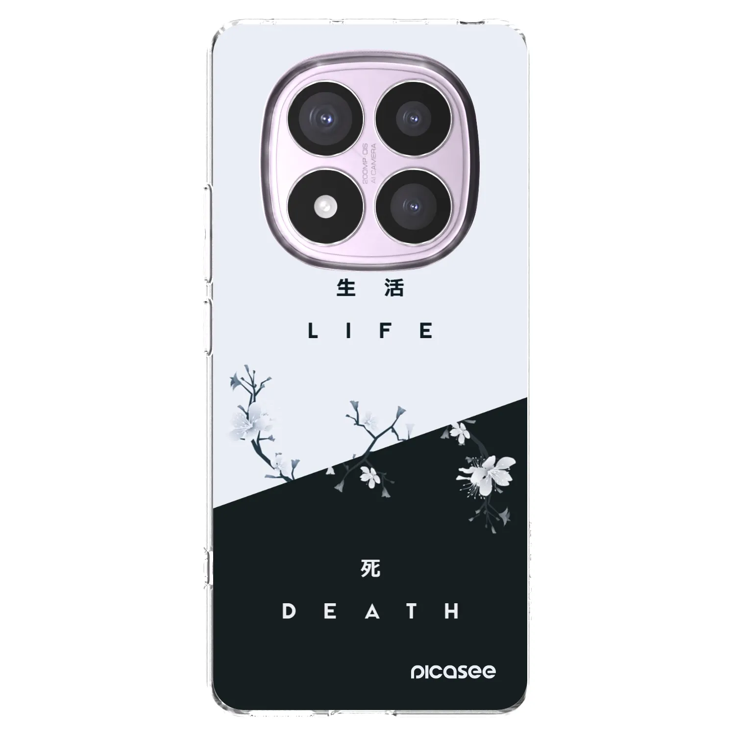 Picasee silikonowe przeźroczyste etui na Xiaomi Redmi Note 14 Pro 5G - Life - Death