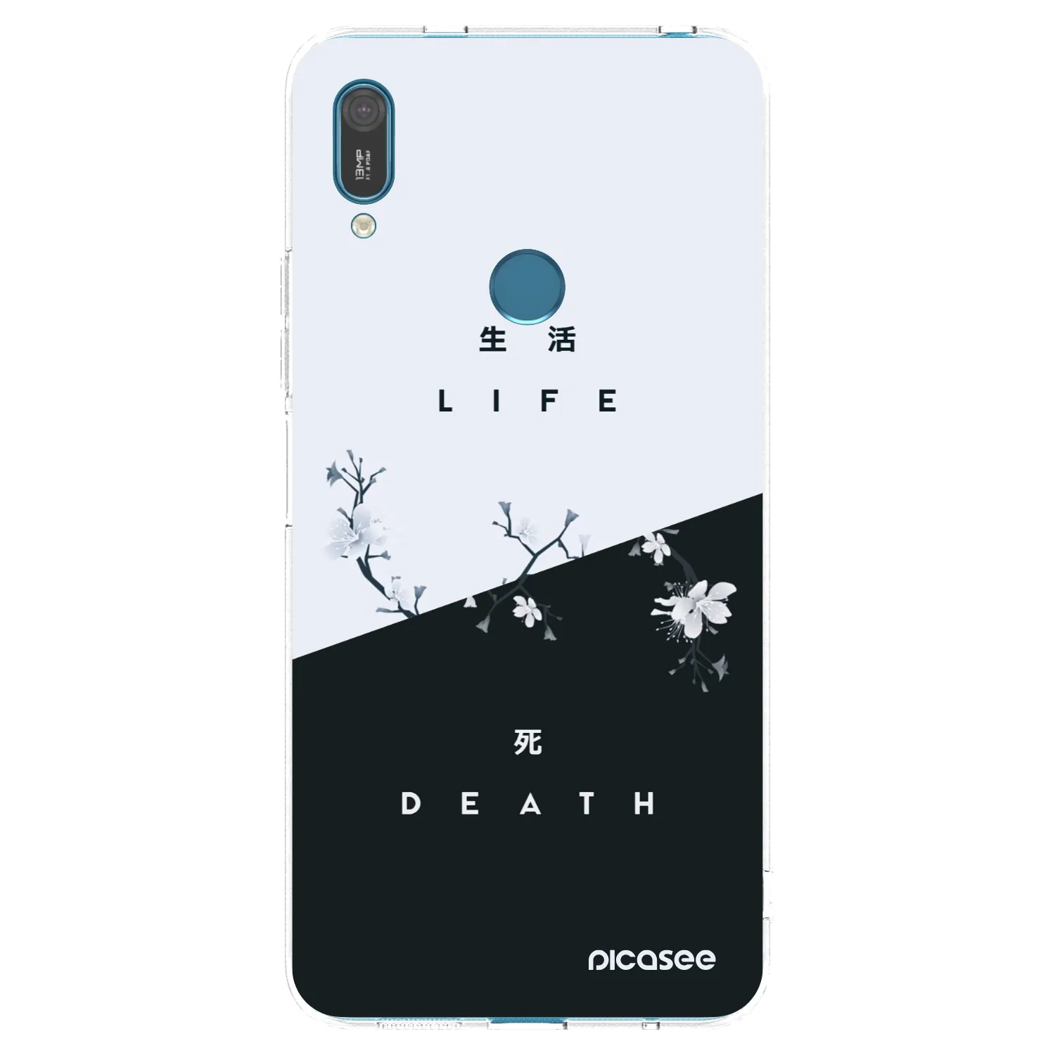 Picasee silikonowe przeźroczyste etui na Huawei Y7 2019 - Life - Death
