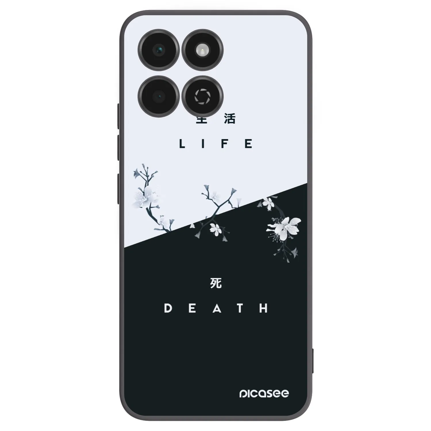 Picasee silikonowe czarne etui na Honor 200 Smart 5G - Life - Death