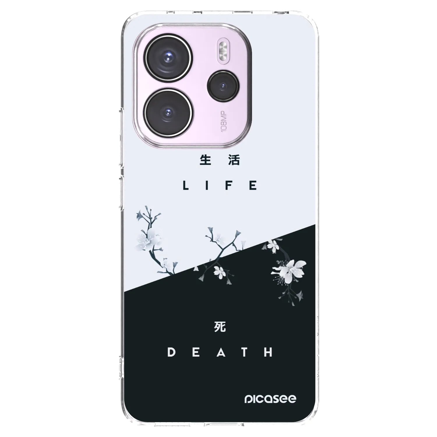 Picasee silikonowe przeźroczyste etui na Xiaomi Redmi Note 14 4G - Life - Death