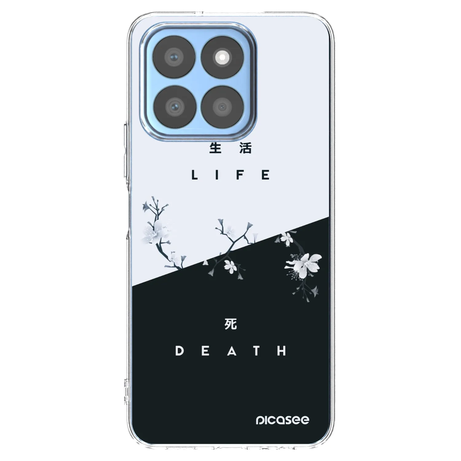 Picasee silikonowe przeźroczyste etui na Honor X8c - Life - Death