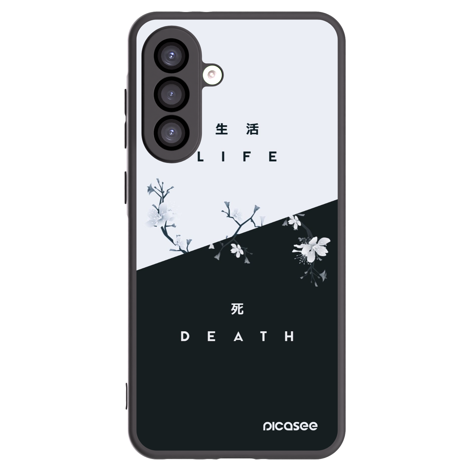 Picasee silikonowe czarne etui na Samsung Galaxy A26 5G A266B - Life - Death