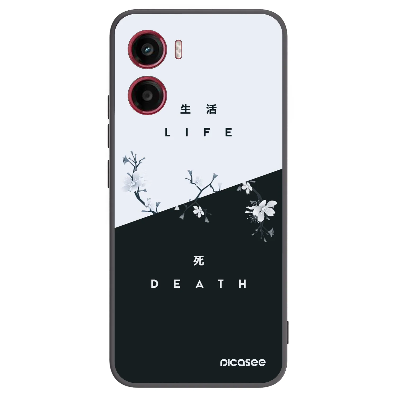 Picasee silikonowe czarne etui na Motorola Moto G05 - Life - Death