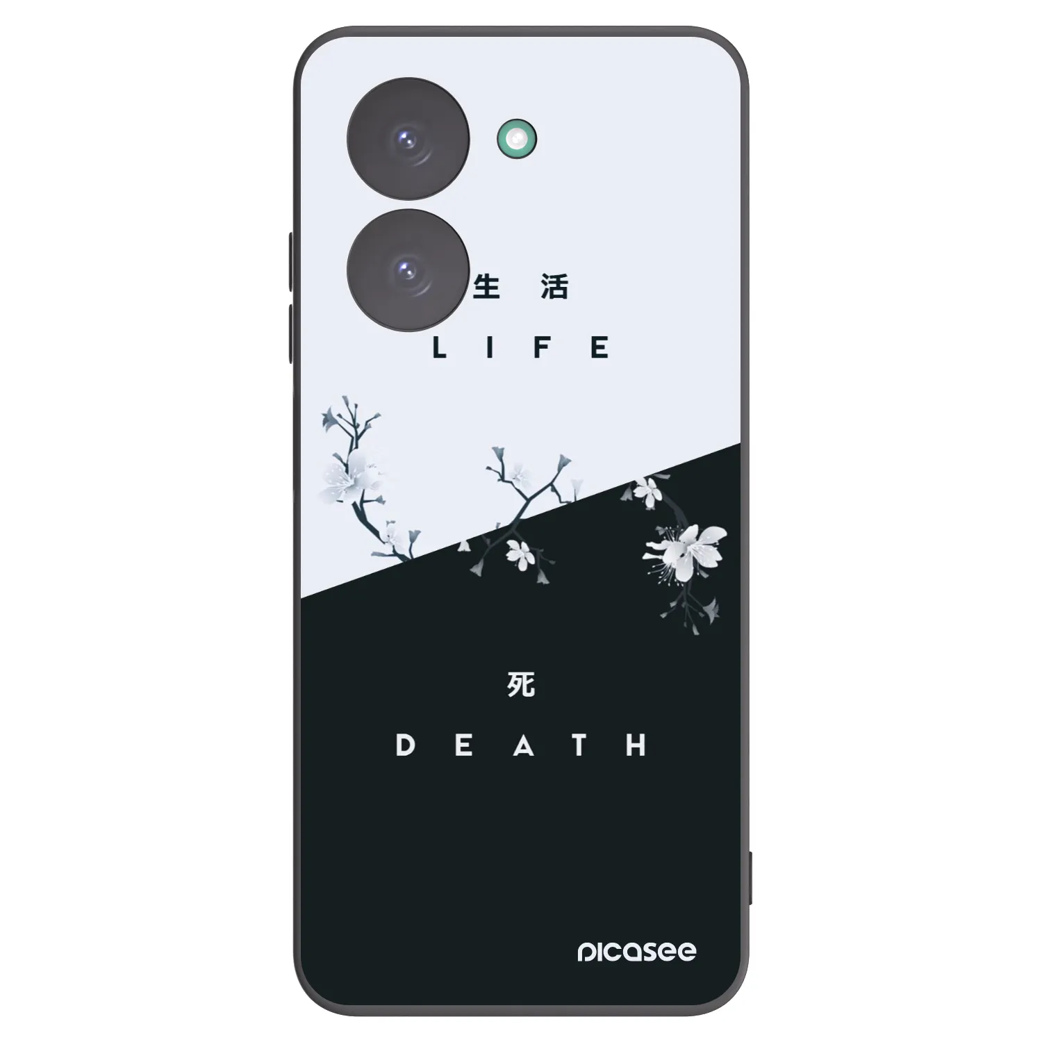 Picasee silikonowe czarne etui na Xiaomi Redmi A5 - Life - Death