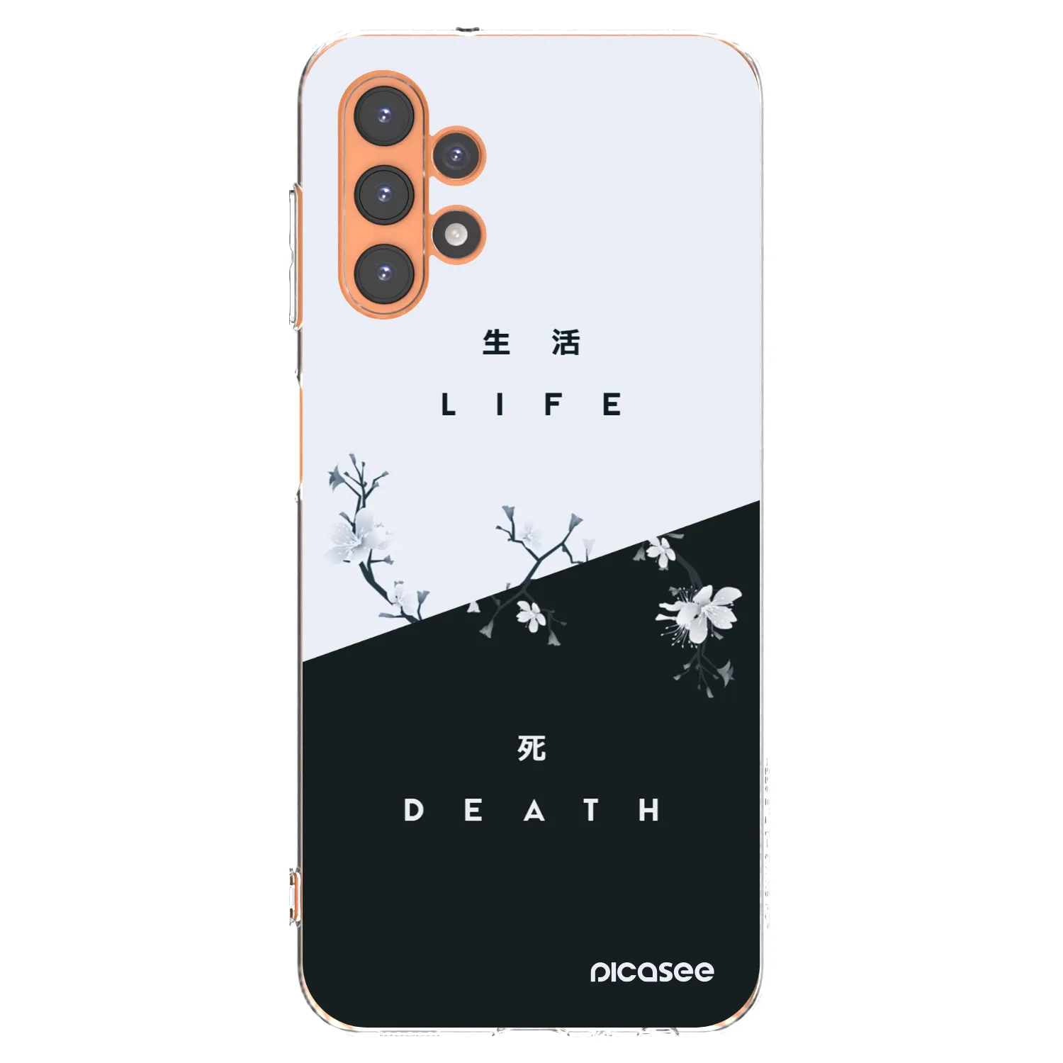 Picasee silikonowe przeźroczyste etui na Samsung Galaxy A13 5G - Life - Death