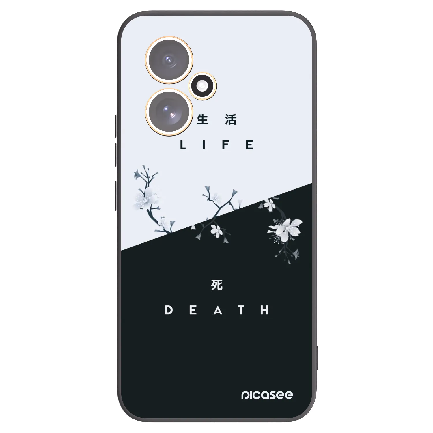 Picasee silikonowe czarne etui na Honor 400 5G - Life - Death
