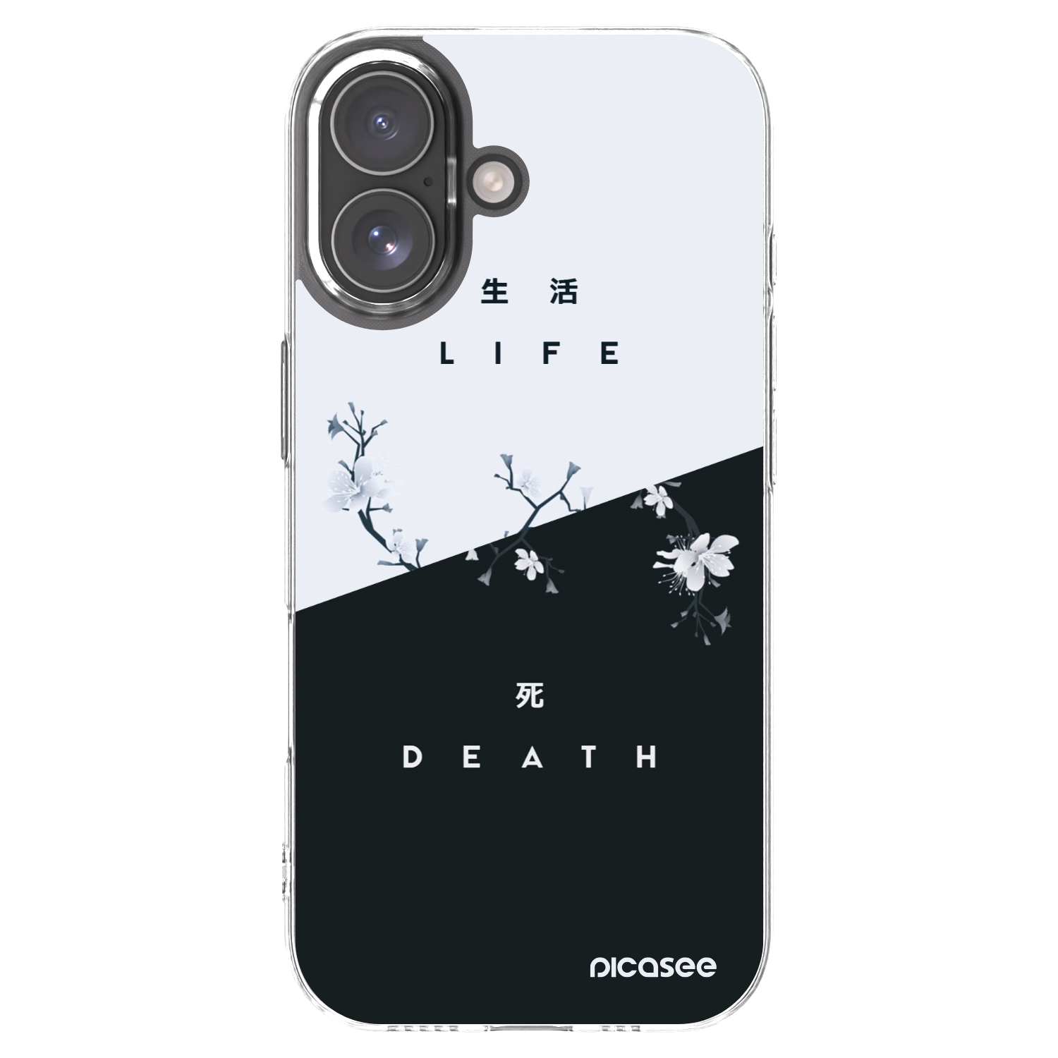 Picasee silikonowe przeźroczyste etui na Apple iPhone 17 - Life - Death