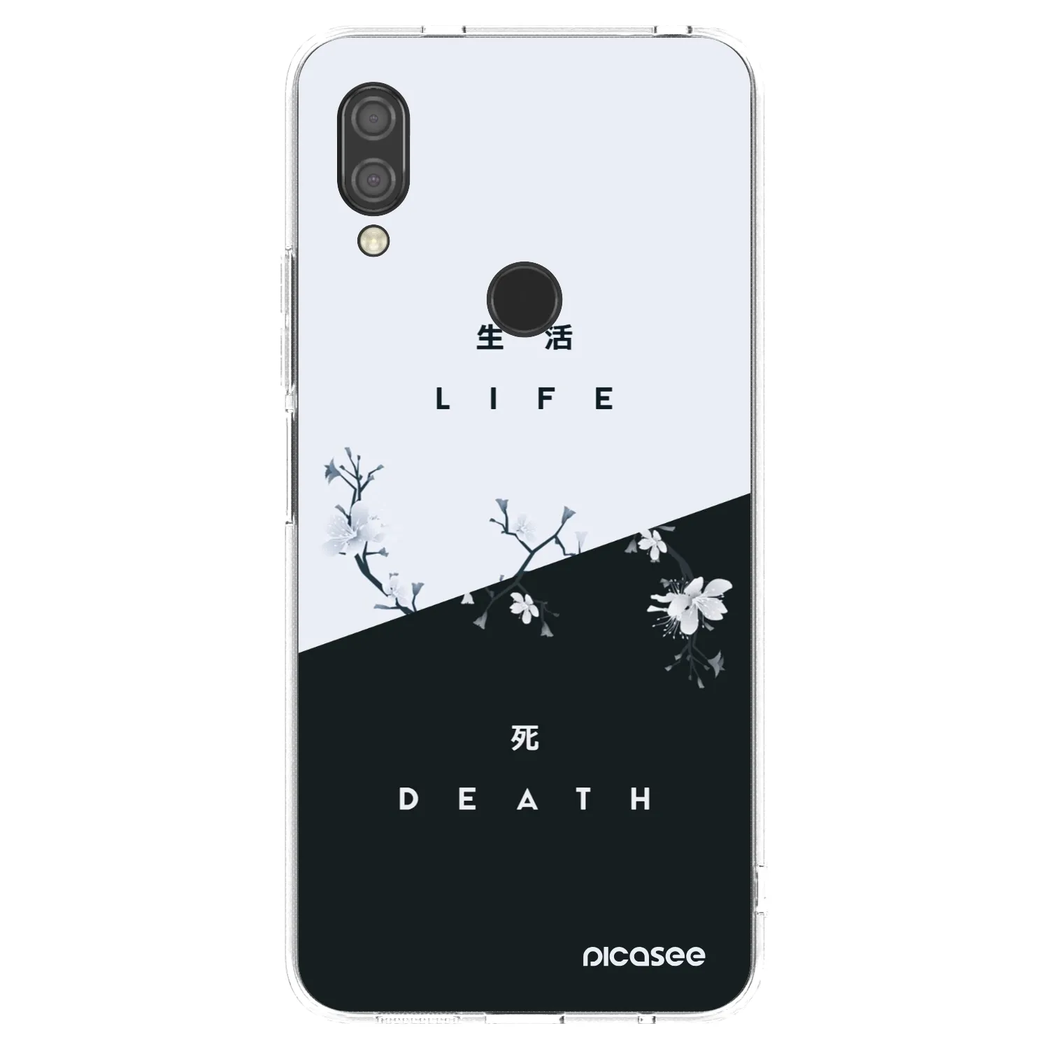 Picasee silikonowe przeźroczyste etui na Xiaomi Redmi 7 - Life - Death