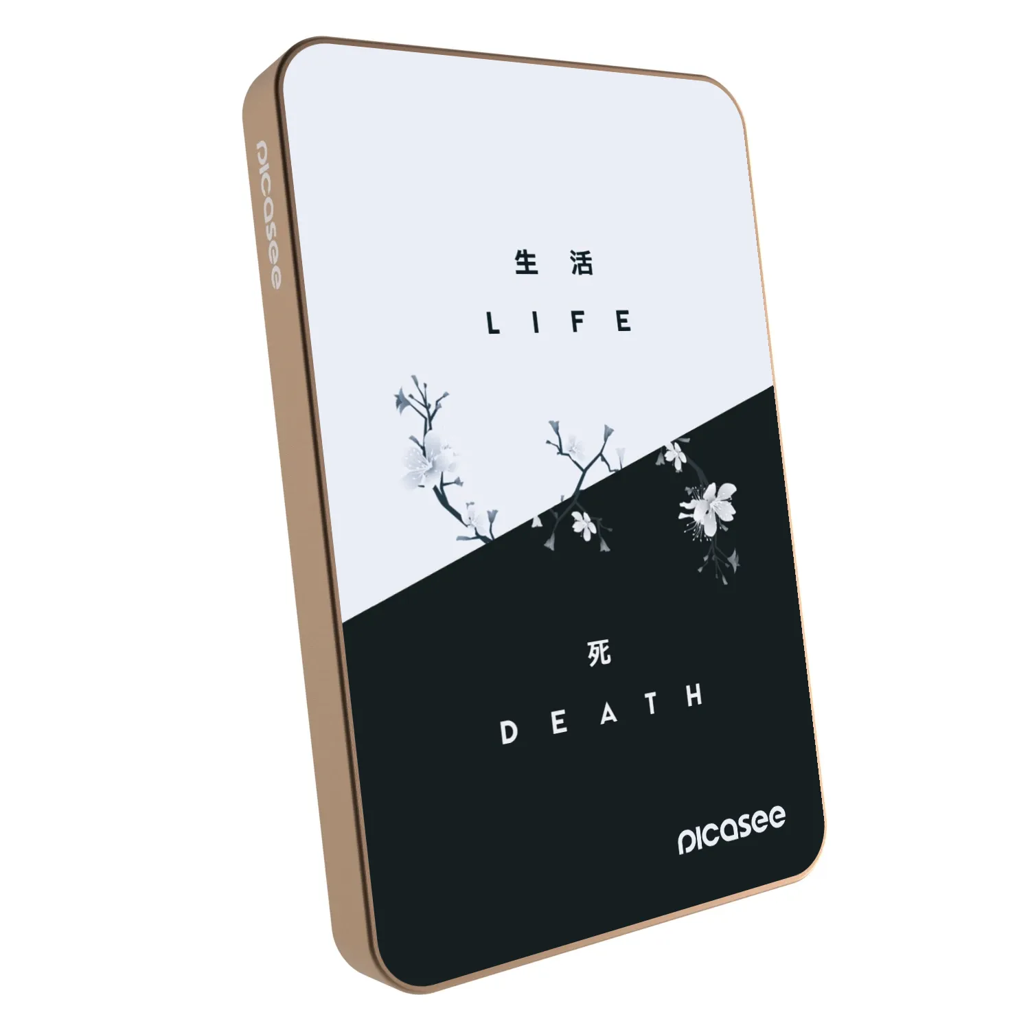 Picasee Powerbank z MagSafe 5 000 mAh Złoty - Life - Death