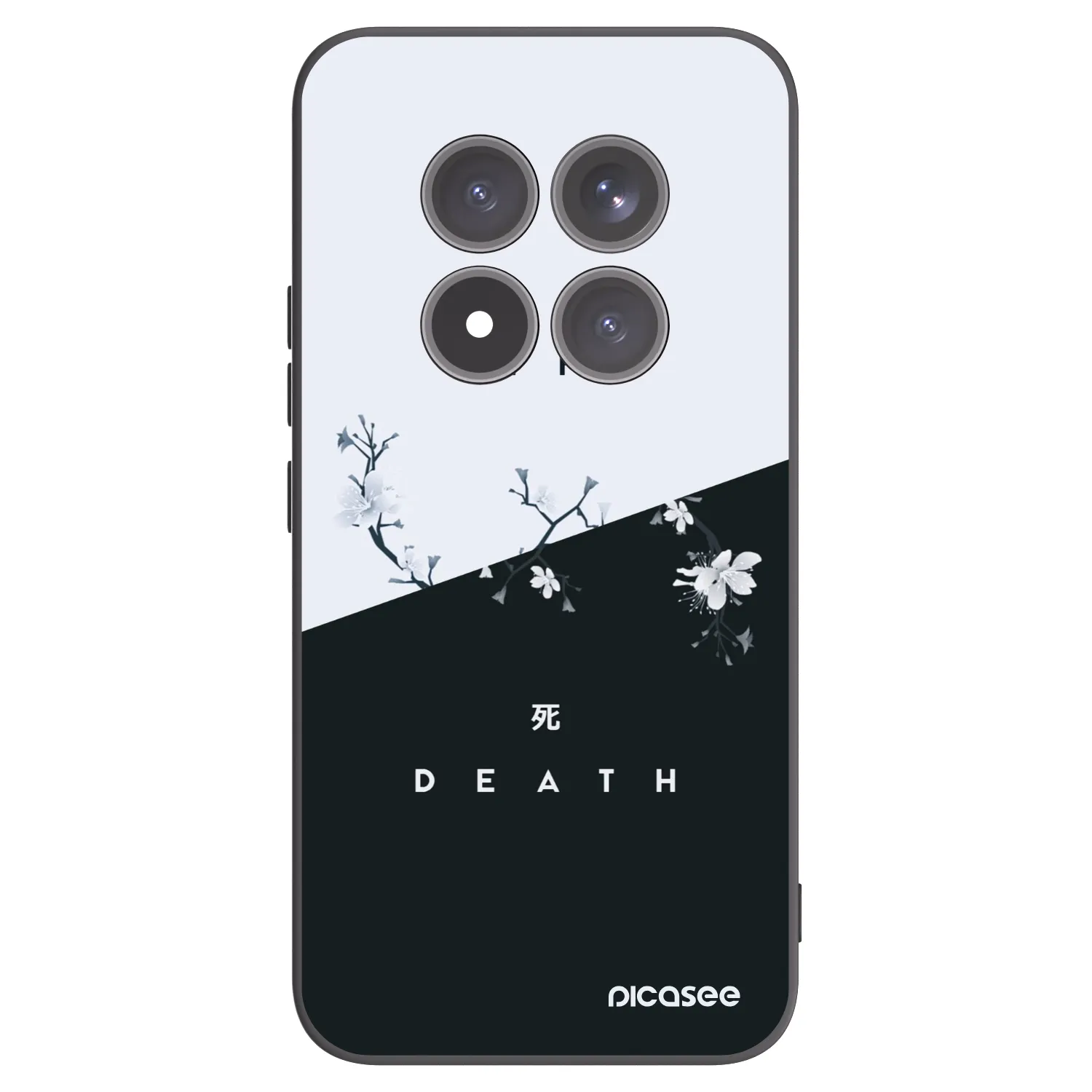 Picasee silikonowe czarne etui na Xiaomi Redmi Note 15 Pro+ - Life - Death