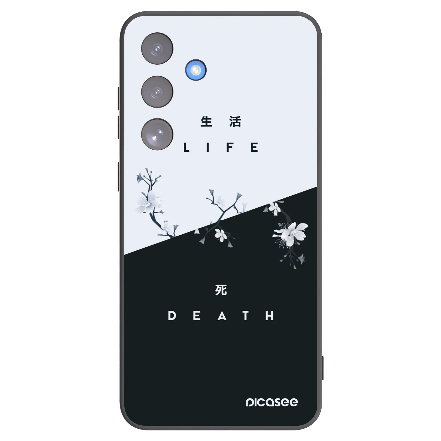 Picasee silikonowe czarne etui na Samsung Galaxy S25 FE 5G - Life - Death