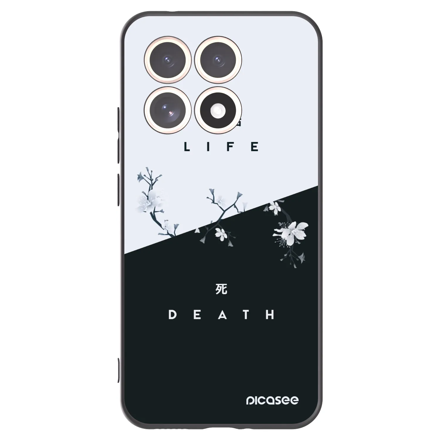 Picasee silikonowe czarne etui na Xiaomi 15T - Life - Death
