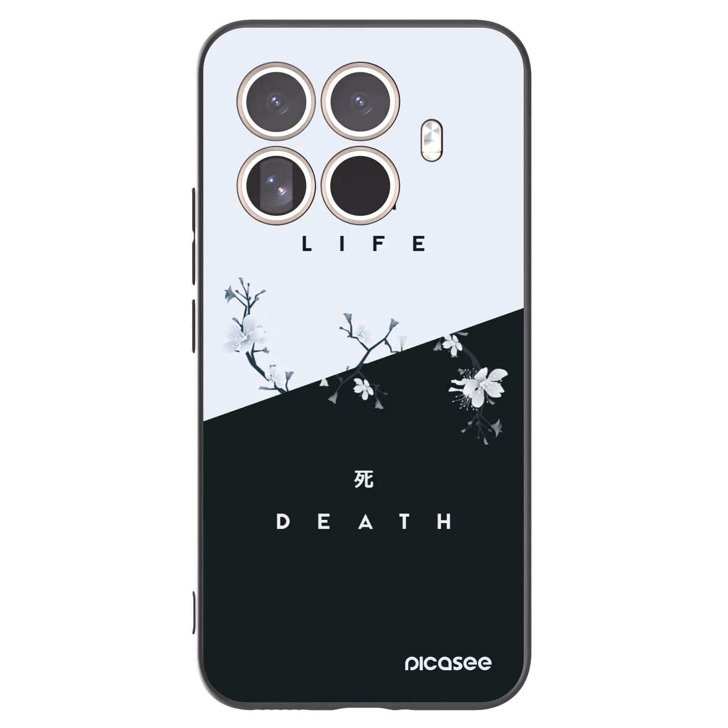 Picasee silikonowe czarne etui na Xiaomi 15T Pro - Life - Death