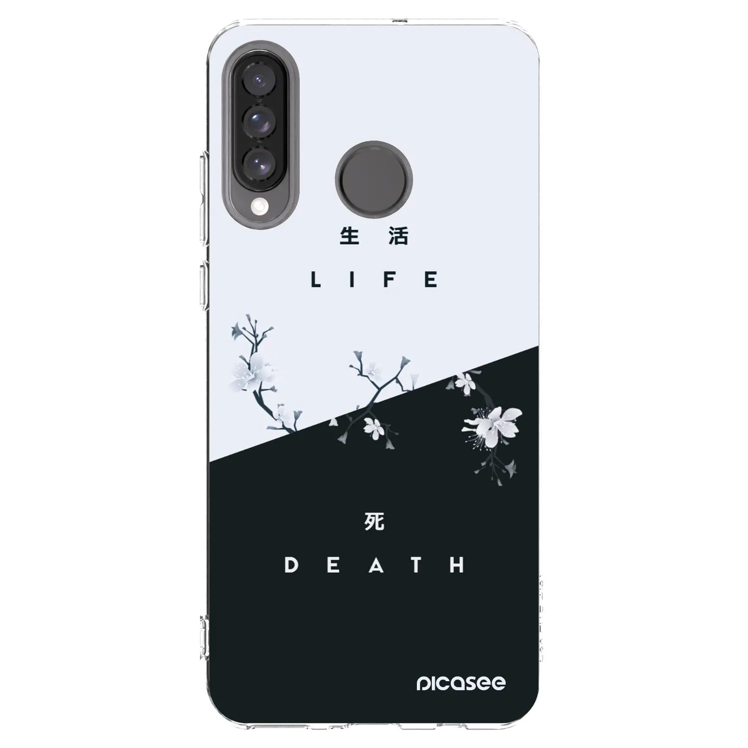 Picasee silikonowe przeźroczyste etui na Huawei P30 Lite - Life - Death