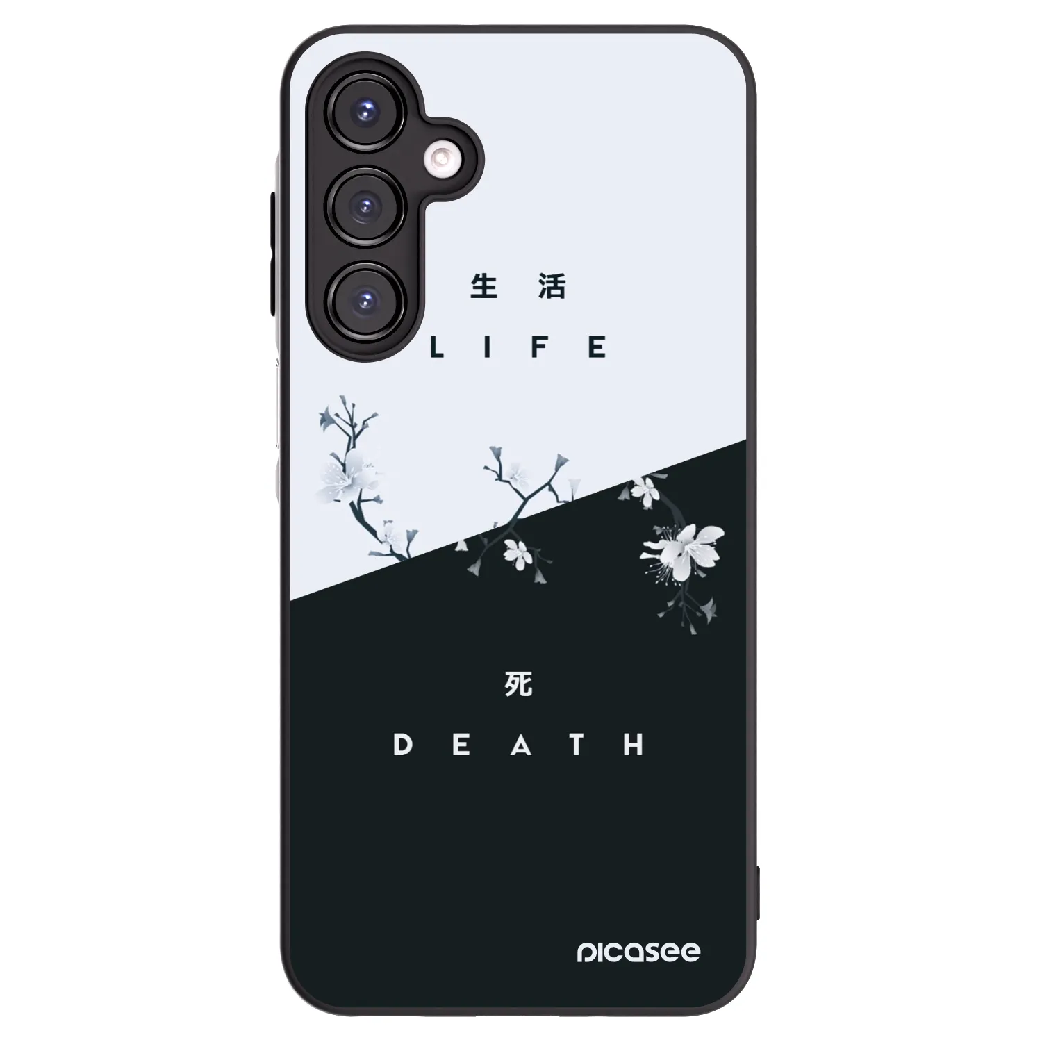 Picasee silikonowe czarne etui na Samsung Galaxy A16 4G - Life - Death