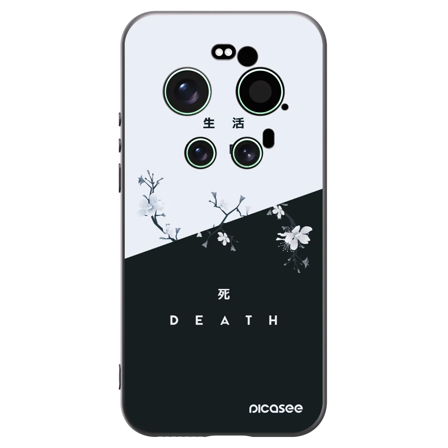 Picasee silikonowe czarne etui na Xiaomi 17 Ultra - Life - Death