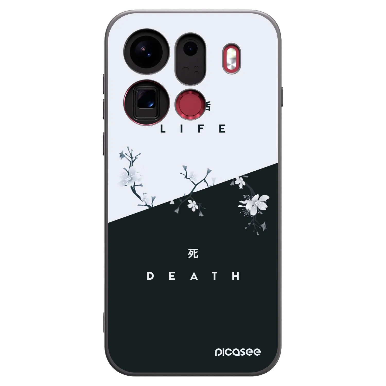 Picasee silikonowe czarne etui na OPPO Find X9 Pro - Life - Death