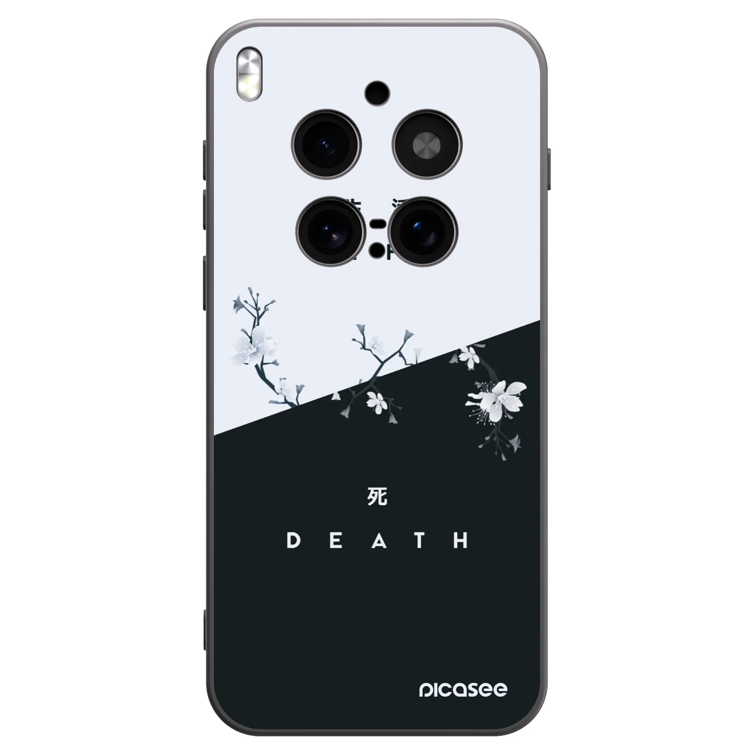 Picasee silikonowe czarne etui na Vivo X300 Pro - Life - Death