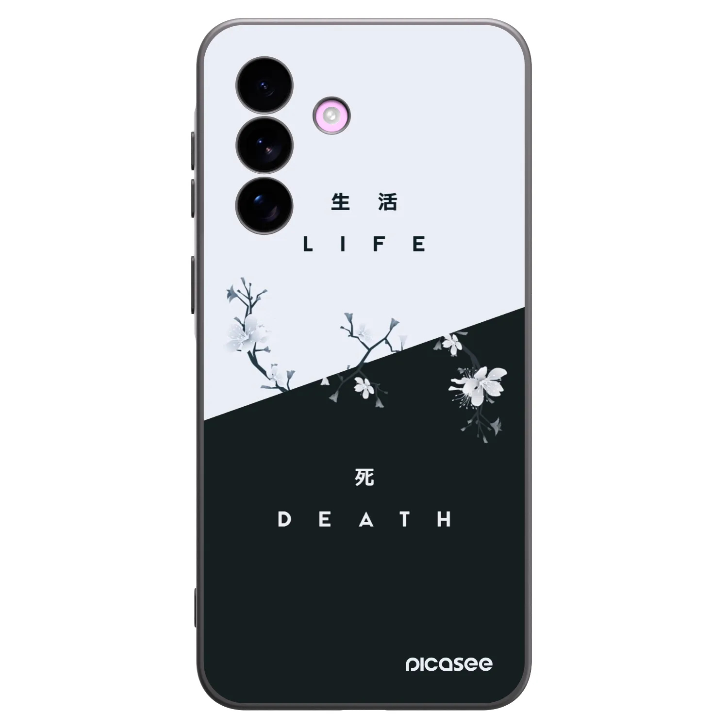 Picasee silikonowe czarne etui na Samsung Galaxy A57 5G - Life - Death