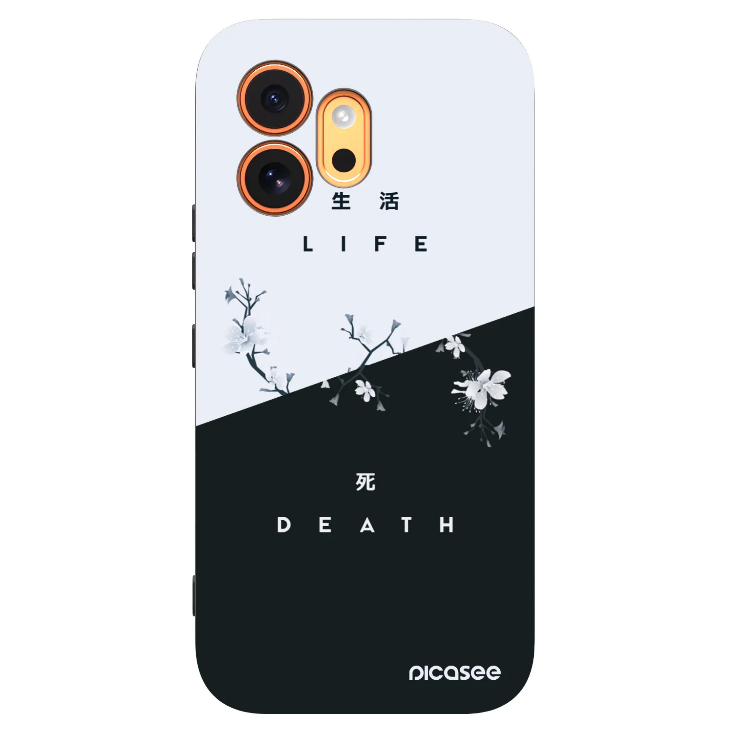 Picasee silikonowe czarne etui na Honor 600 - Life - Death