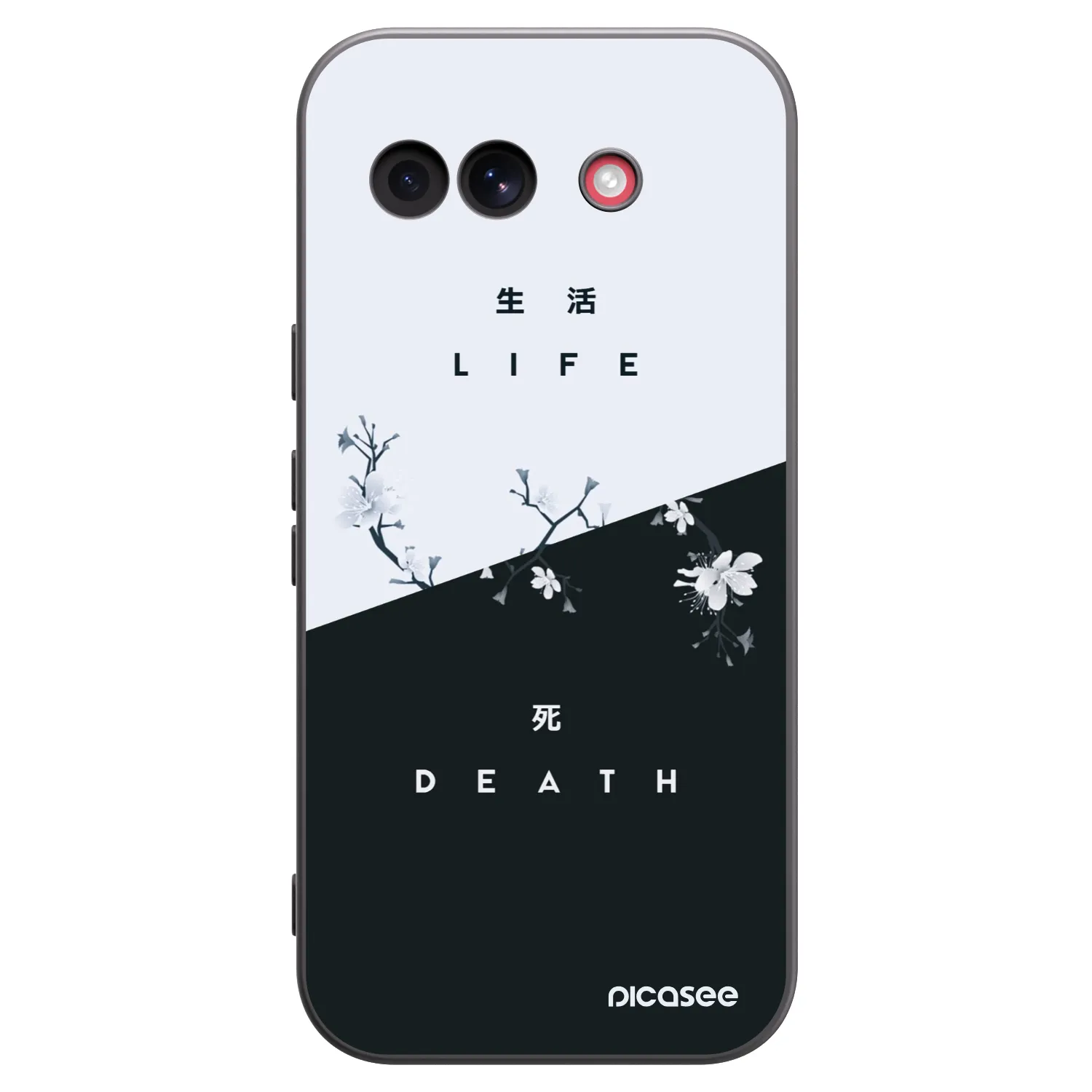 Picasee silikonowe czarne etui na Google Pixel 10a - Life - Death