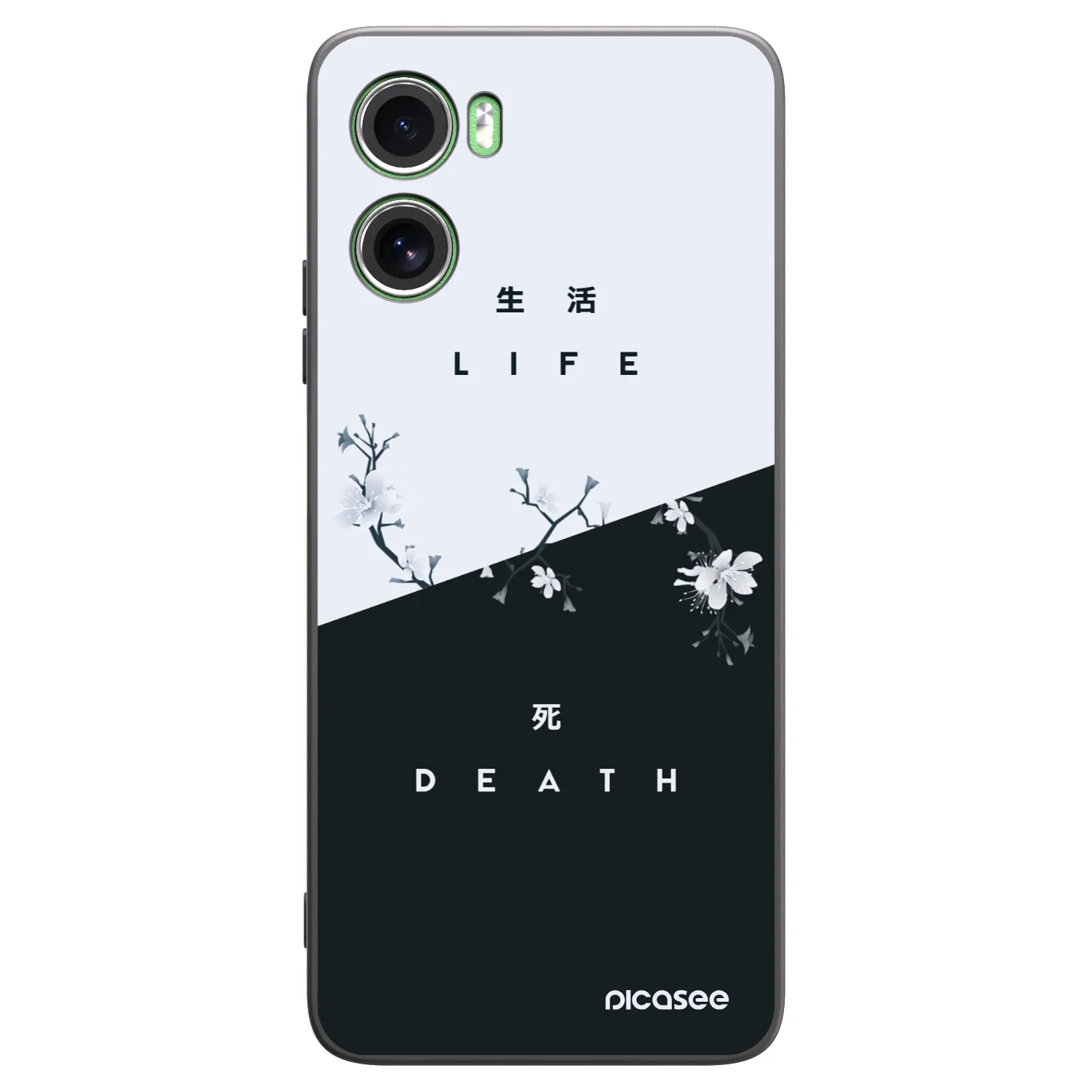 Picasee silikonowe czarne etui na Motorola Moto G06 - Life - Death