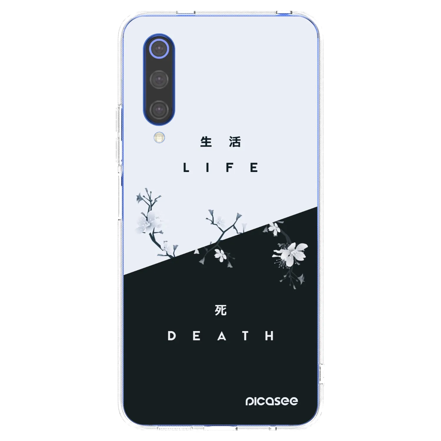 Picasee silikonowe przeźroczyste etui na Xiaomi Mi 9 SE - Life - Death