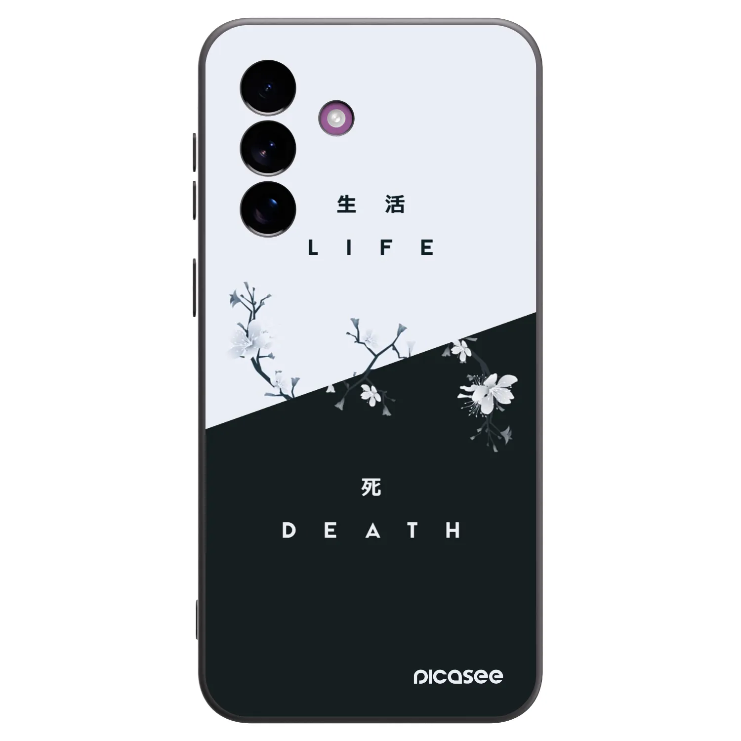 Picasee silikonowe czarne etui na Samsung Galaxy A37 - Life - Death